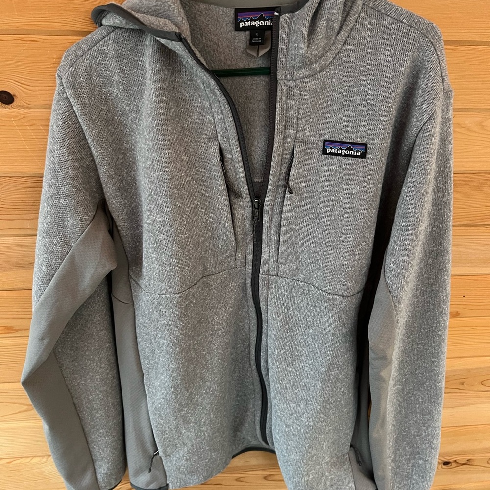 Patagonia Men’s Gray Lightweight Better Sweater® Hoody Large